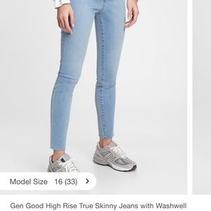 gen good High-rise true skinny jeans with washwell 28 tall tall $49.00